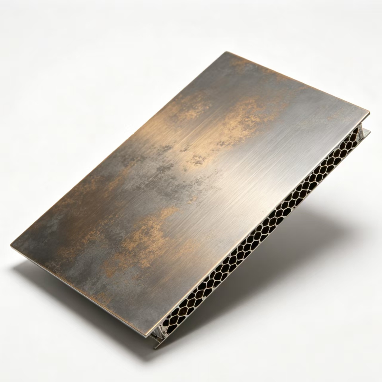 Antique Titanium Honeycomb Panels