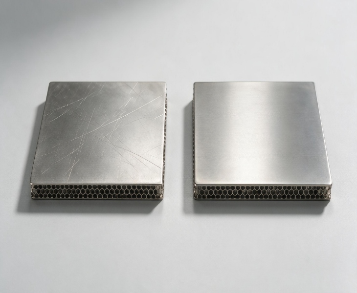 Self-Healing Surface Titanium Honeycomb Panels