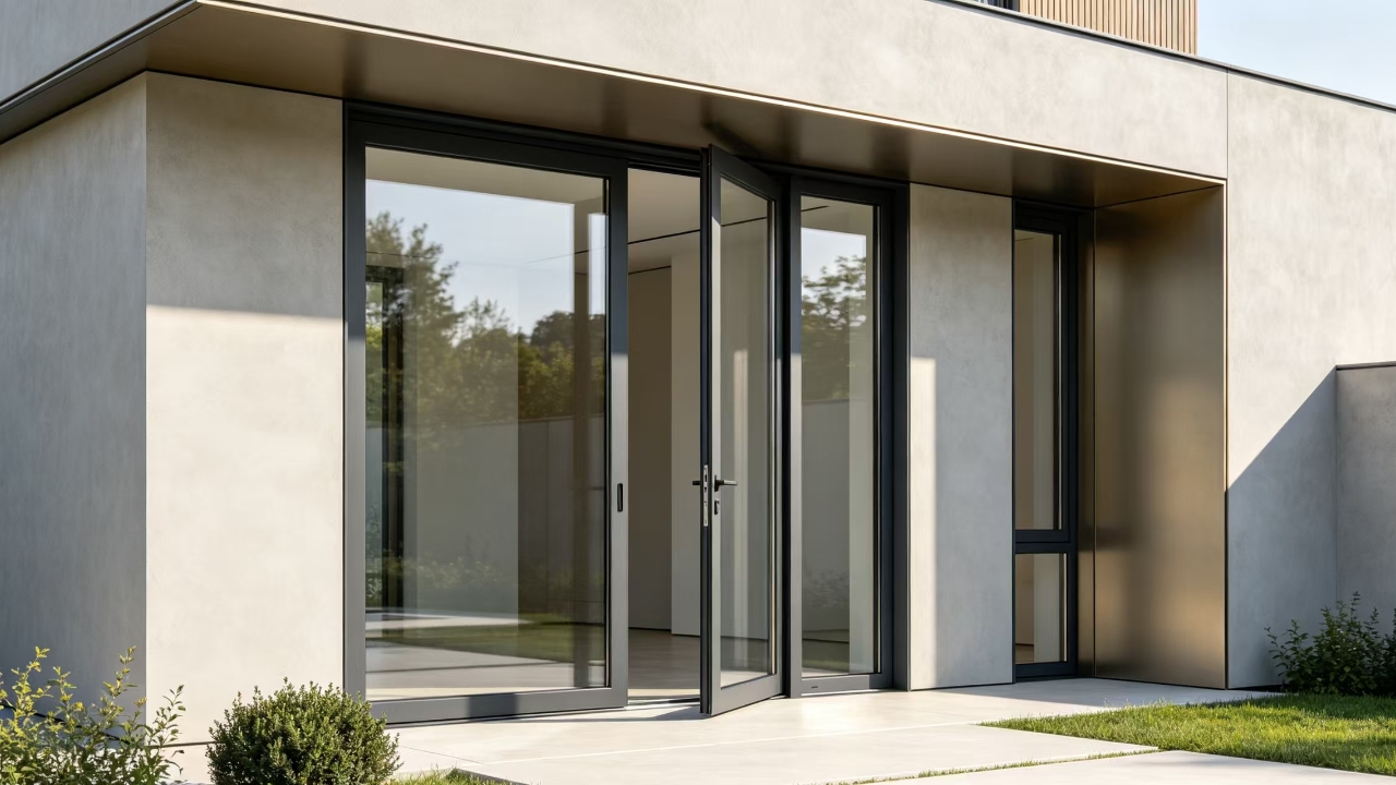 Slim-Frame Aluminum Doors and Larger Glass